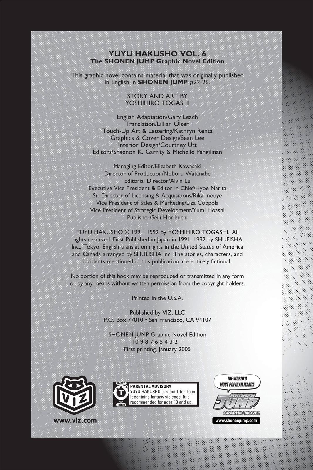 Read Yu Yu Hakusho (en) Manga Online