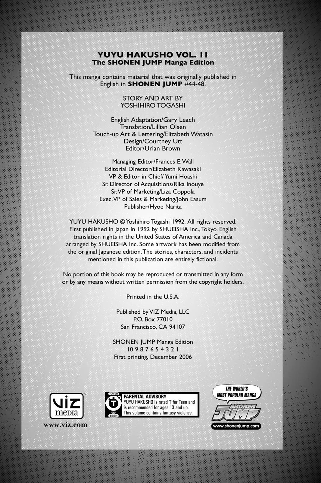 Read Yu Yu Hakusho (en) Manga Online