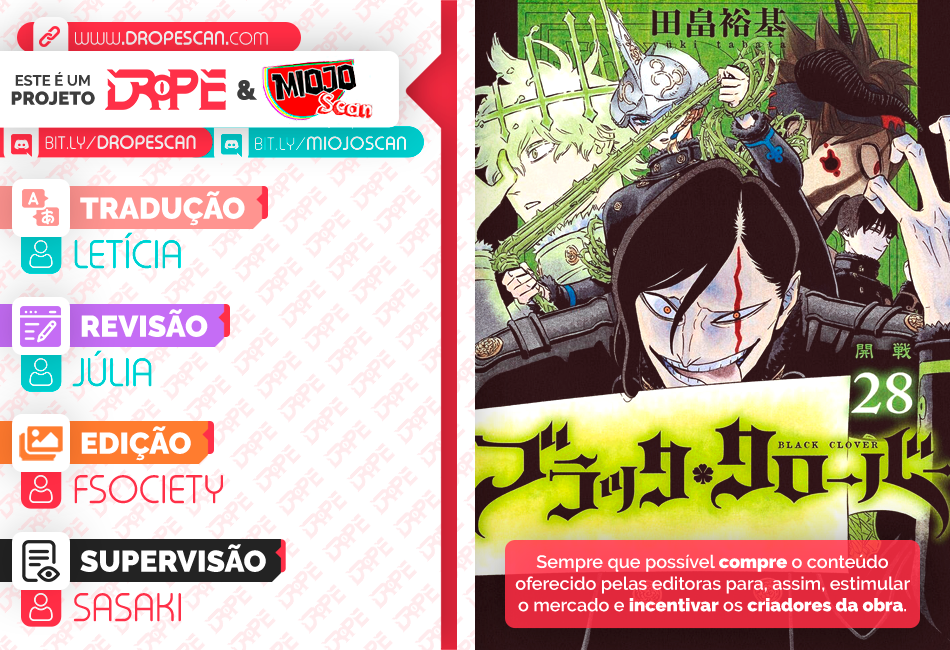 Read Black Clover (pt) Manga Online
