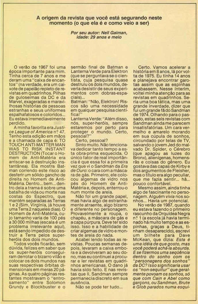 Read Sandman (pt) Manga Online