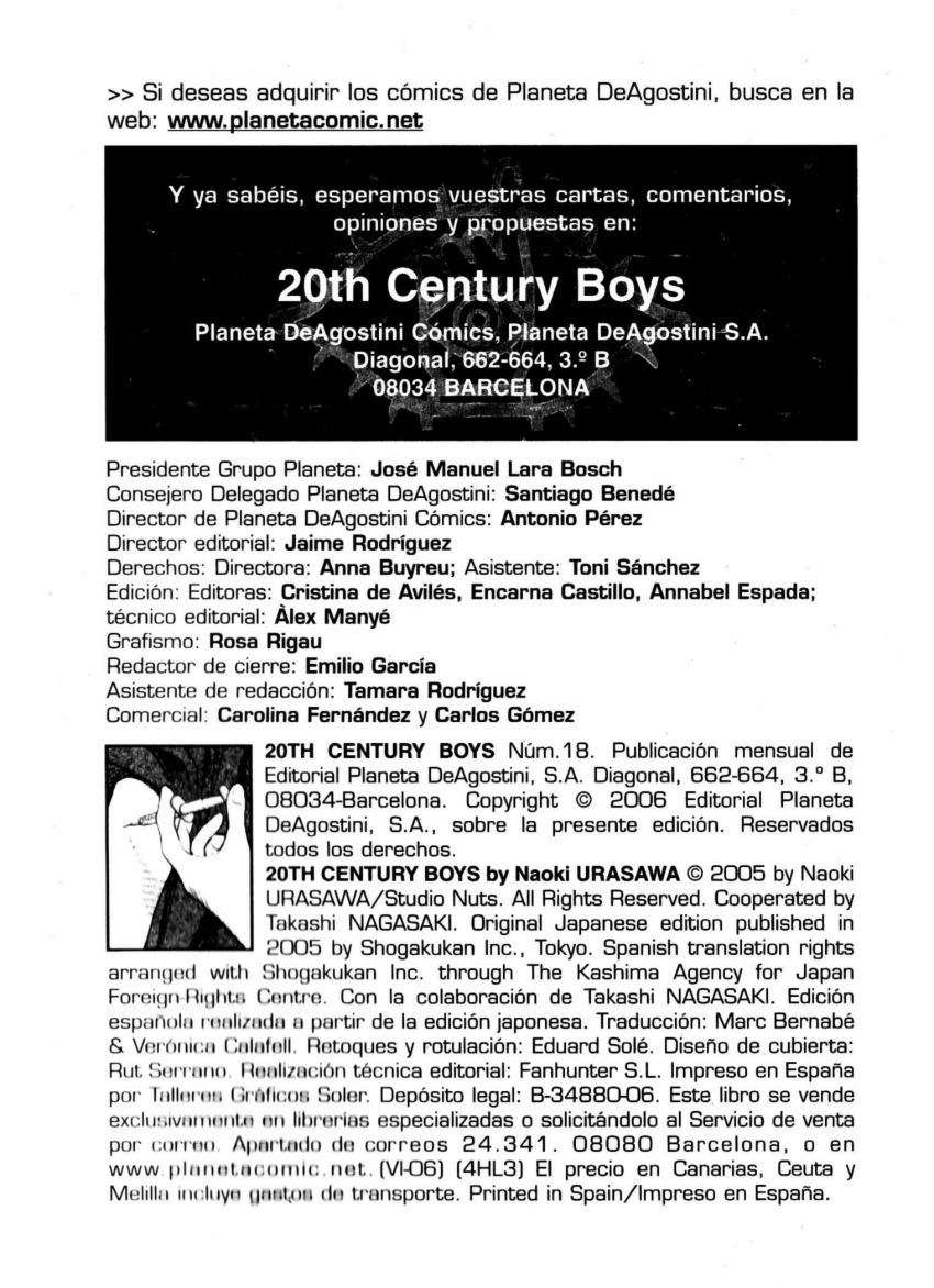 Read 20th Century Boys (es) Manga Online