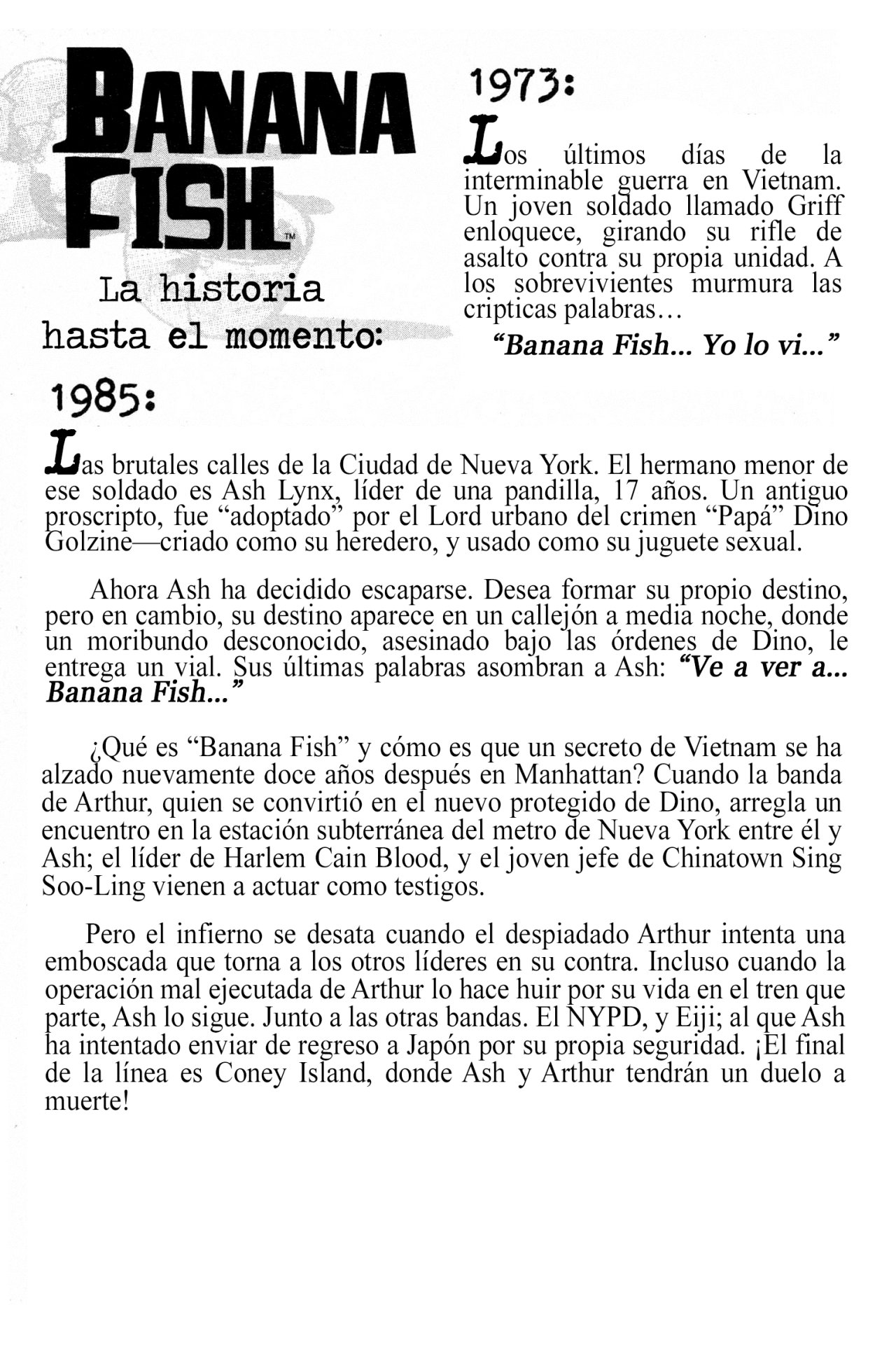 Read Banana Fish (es) Manga Online