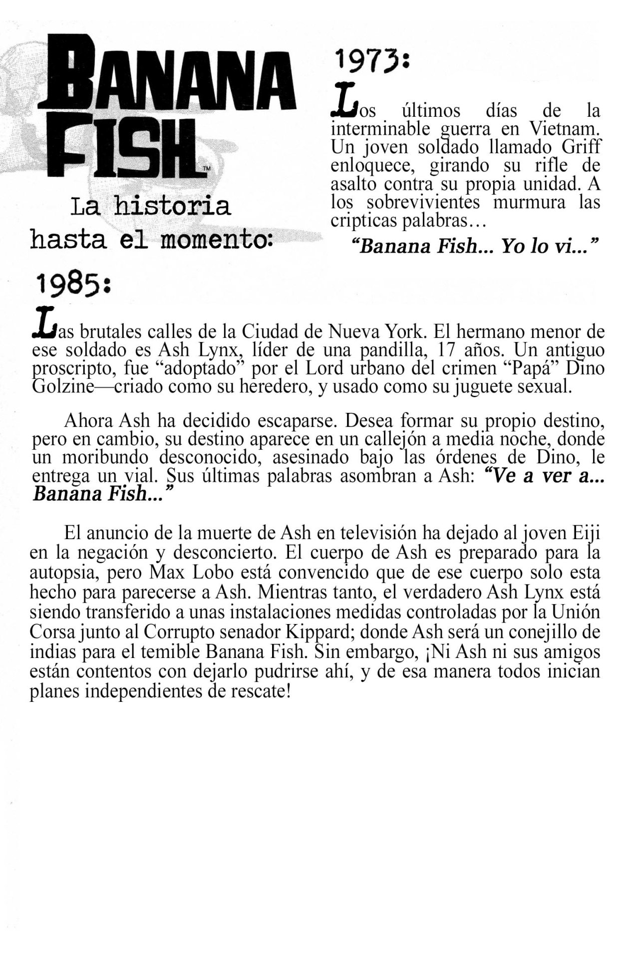 Read Banana Fish (es) Manga Online