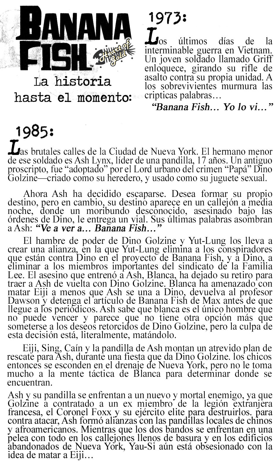 Read Banana Fish (es) Manga Online