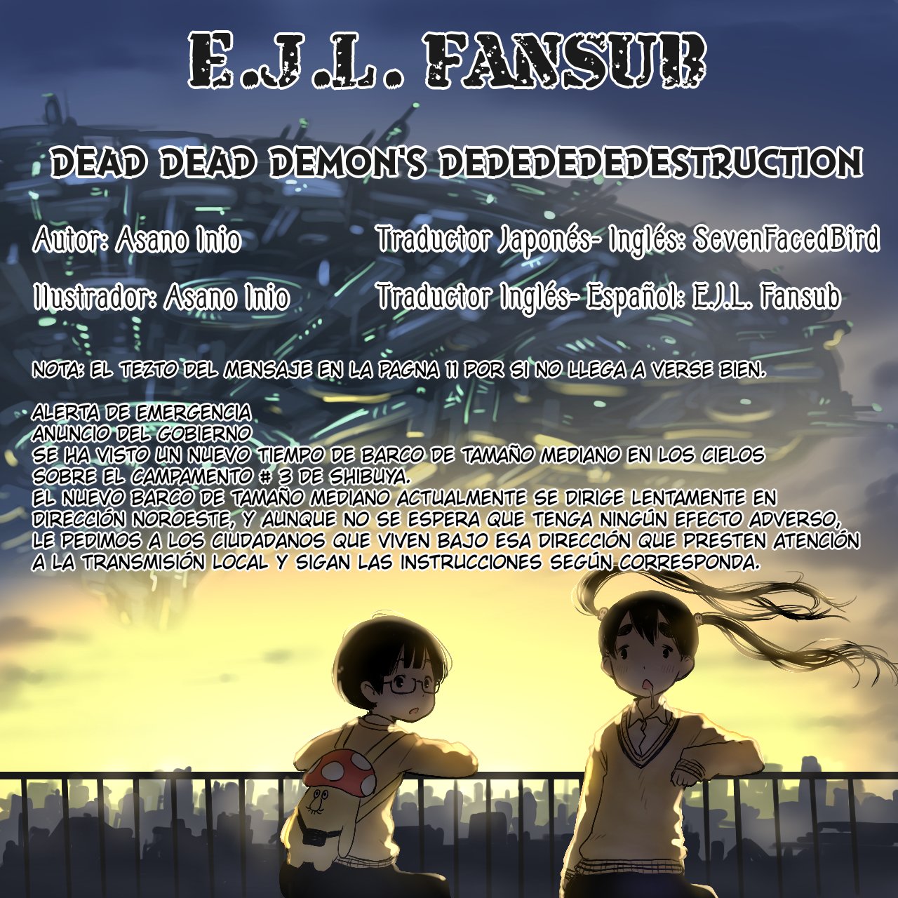 Read Dead Dead Demons Dededededestruction (es) Manga Online