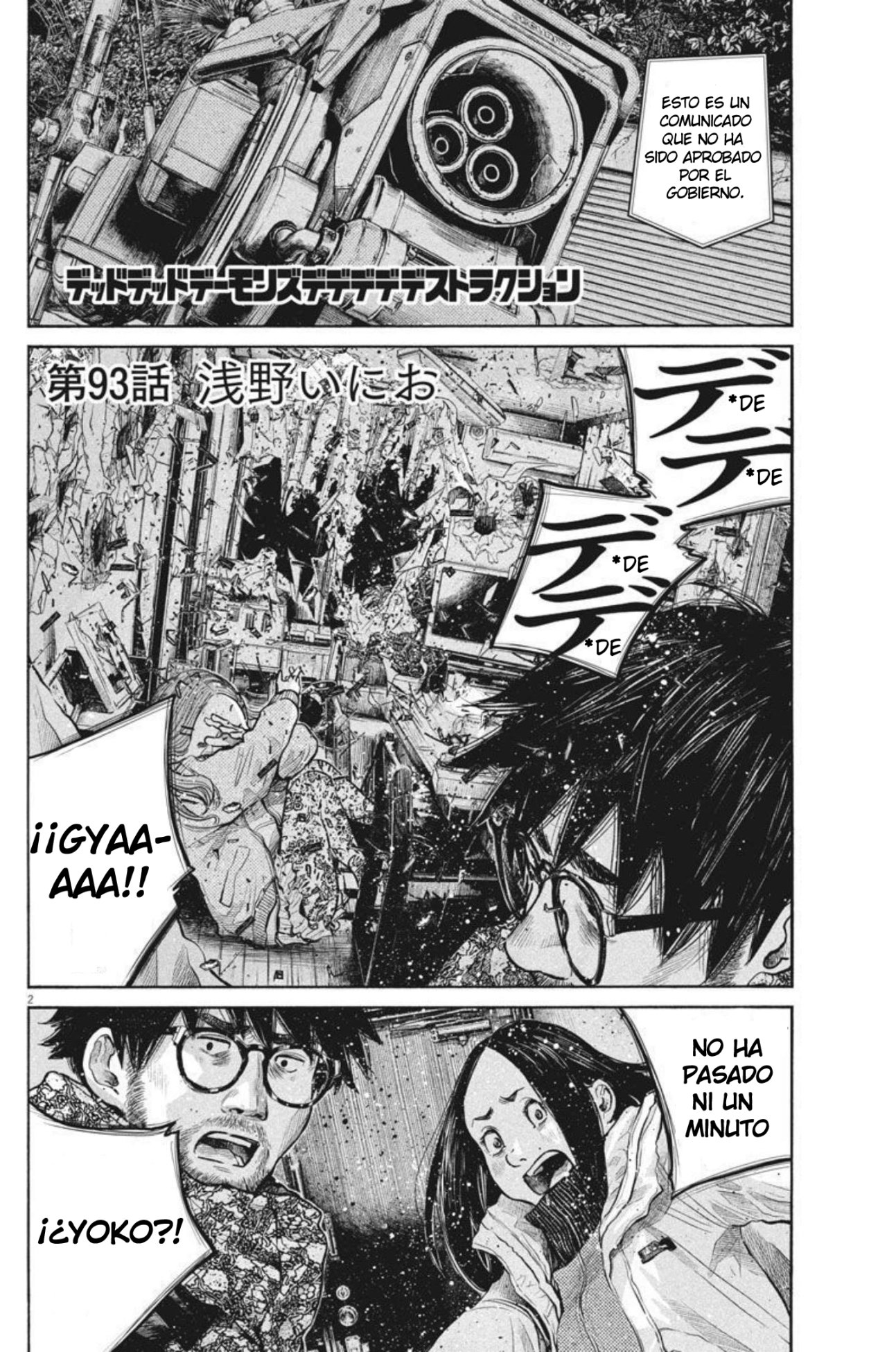 Read Dead Dead Demons Dededededestruction (es) Manga Online