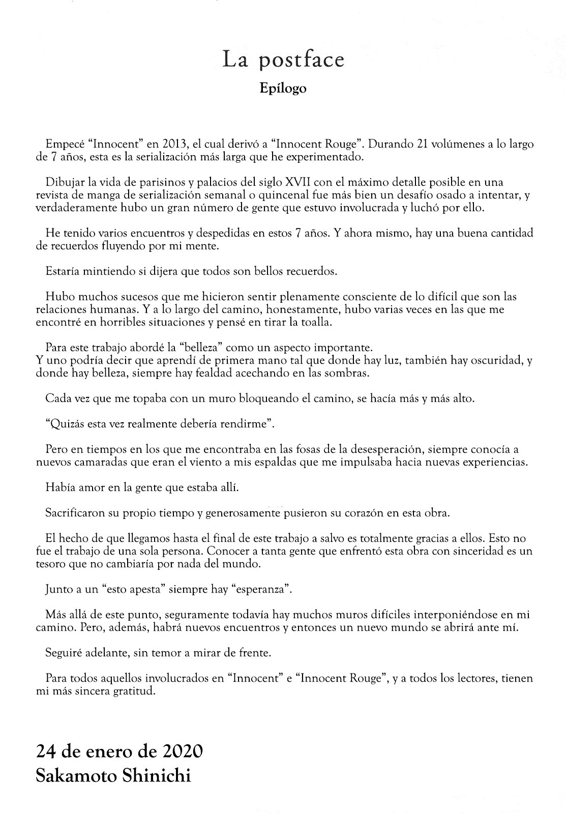 Read Innocent Rouge (es) Manga Online