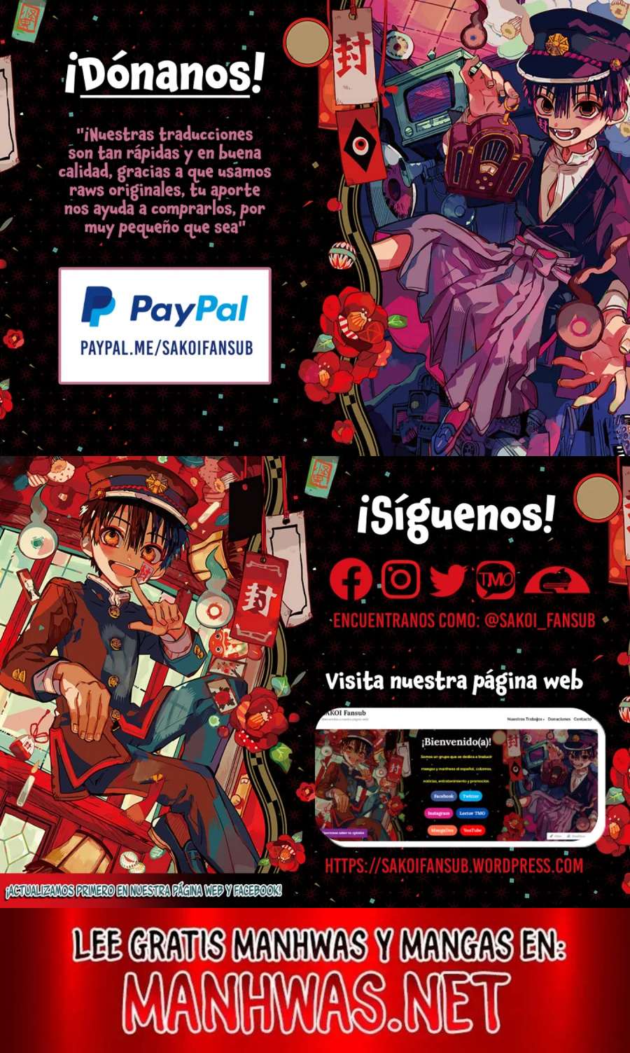 Read Jibaku Shounen Hanako-kun (es) Manga Online