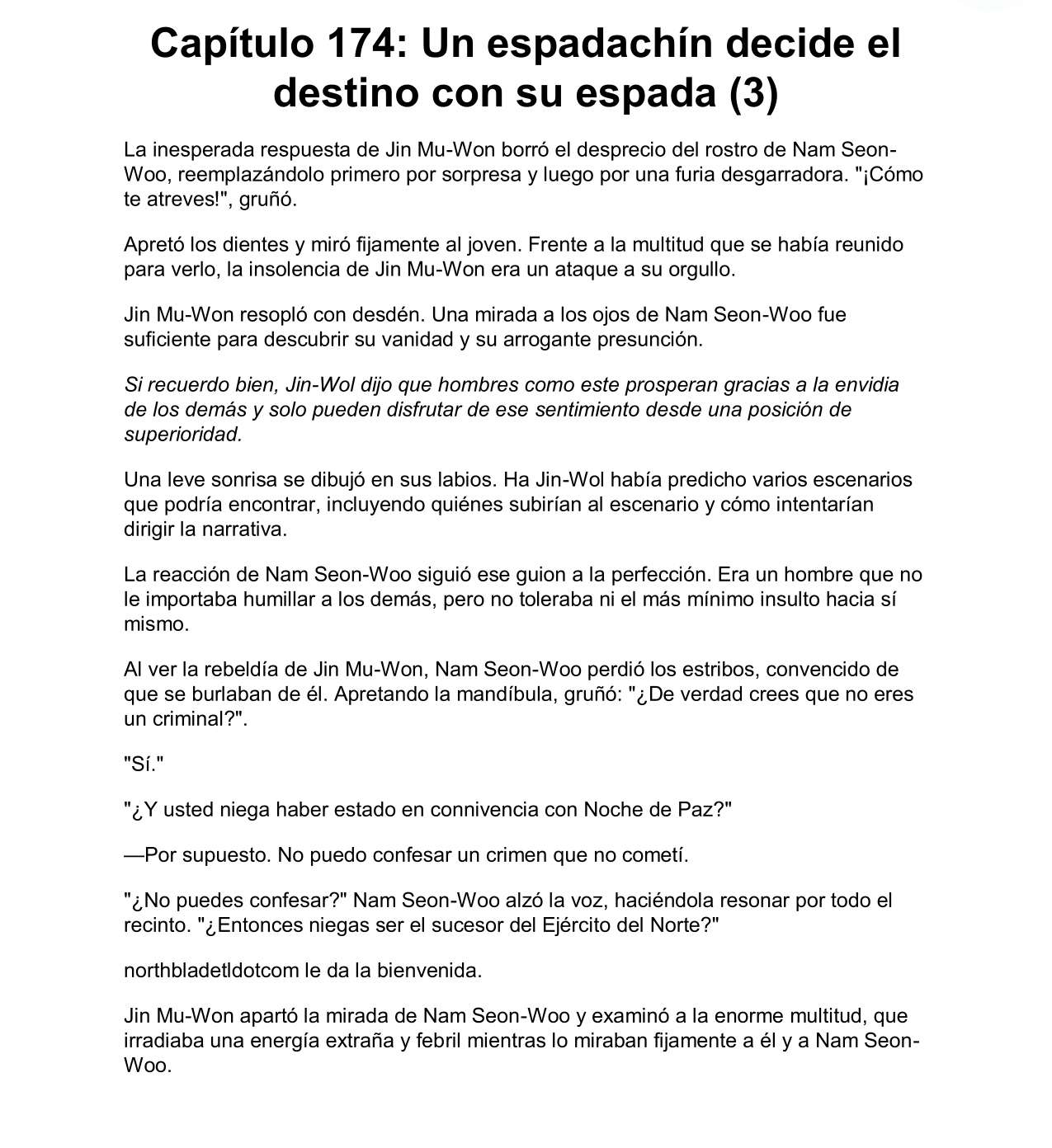 Read La Leyenda de La Espada del Norte (es) Manga Online