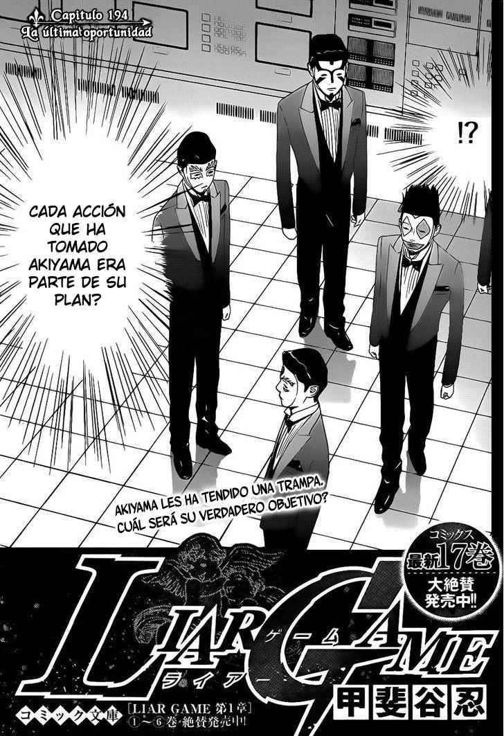 Read Liar Game (es) Manga Online