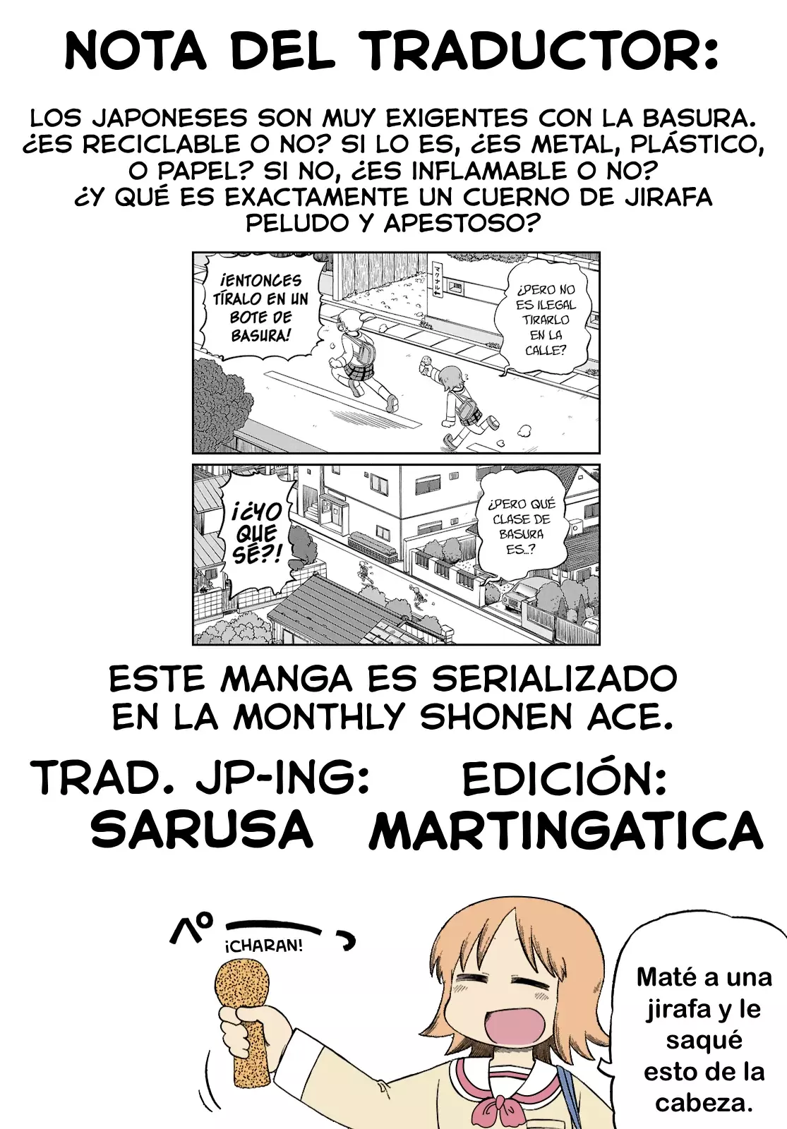 Read Nichijou (es) Manga Online