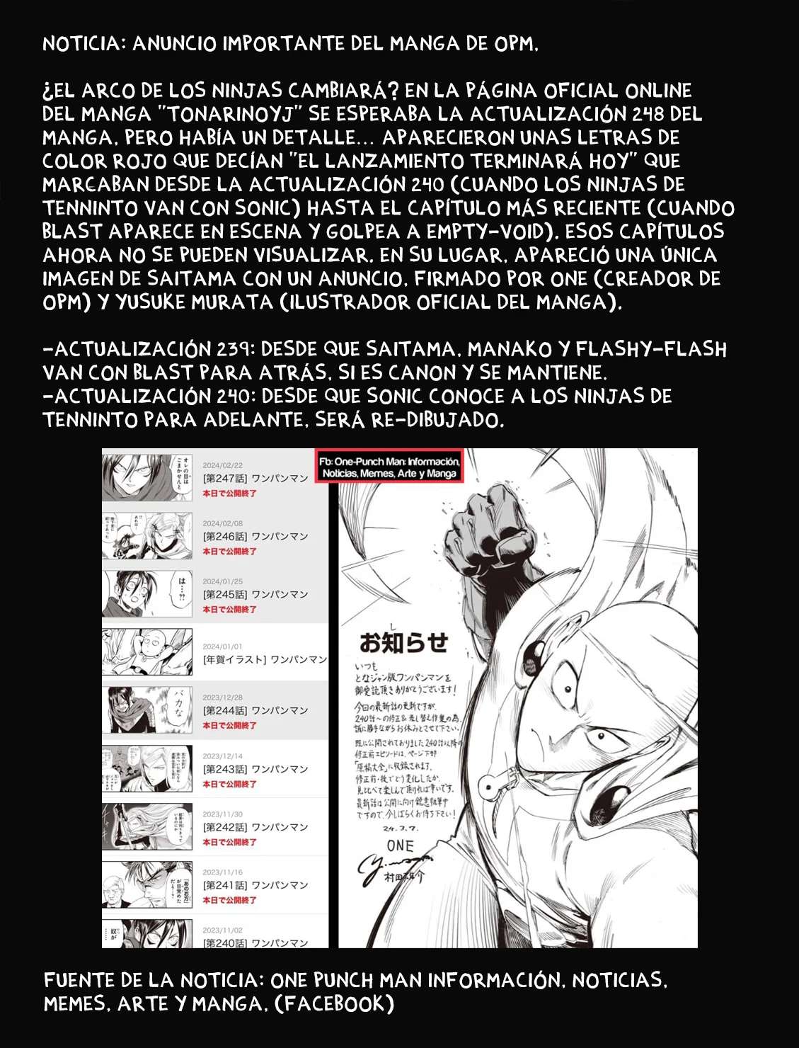 Read One Punch-Man (es) Manga Online