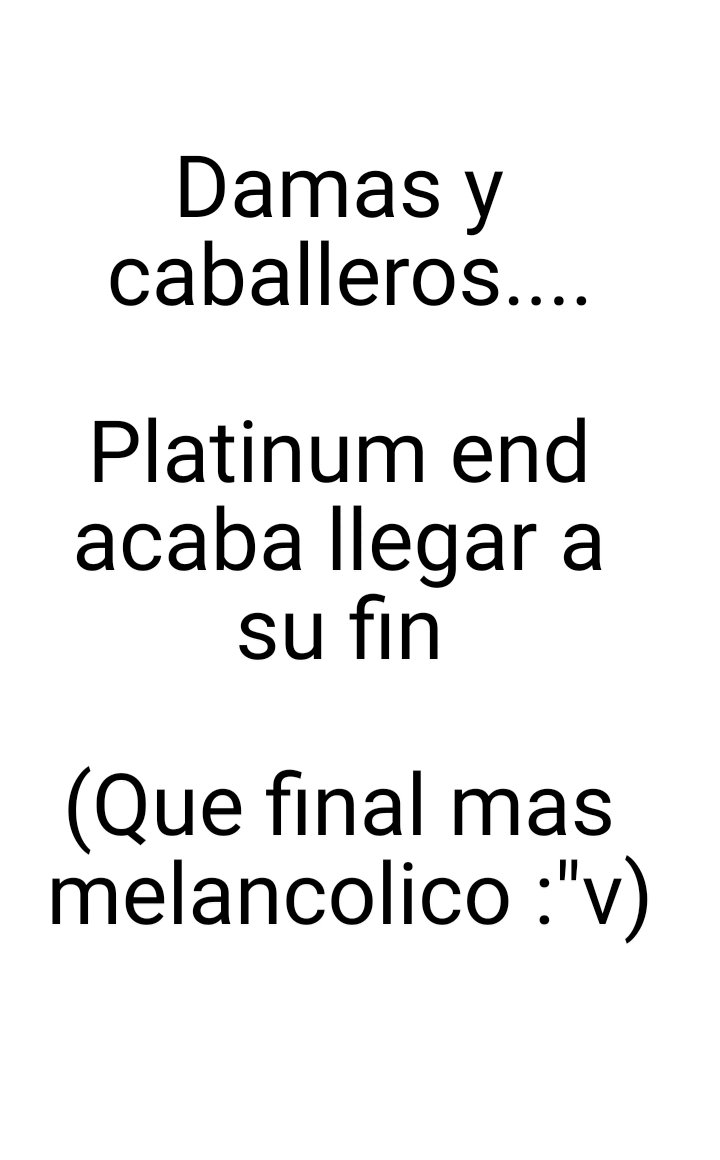 Read Platinum End (es) Manga Online