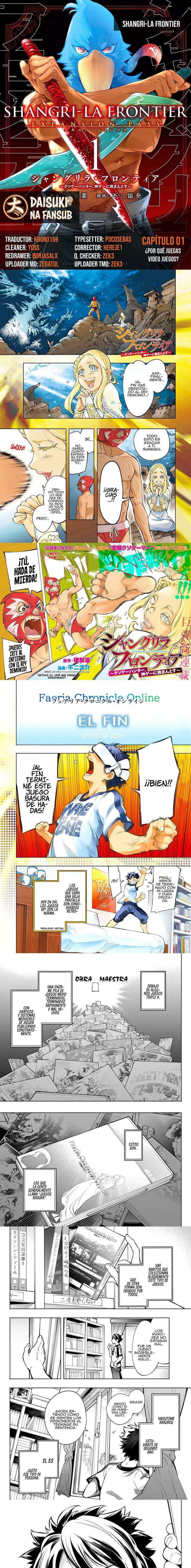 Read Shangri-La Frontier_ Crappy Game Hunter Challenges God-Tier Game (es) Manga Online