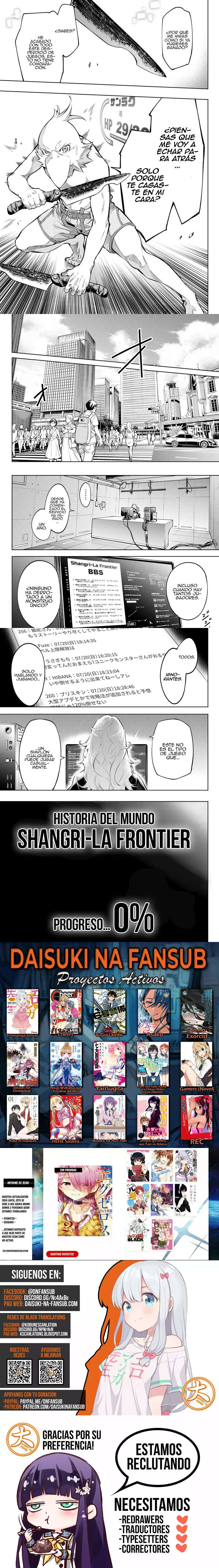 Read Shangri-La Frontier_ Crappy Game Hunter Challenges God-Tier Game (es) Manga Online