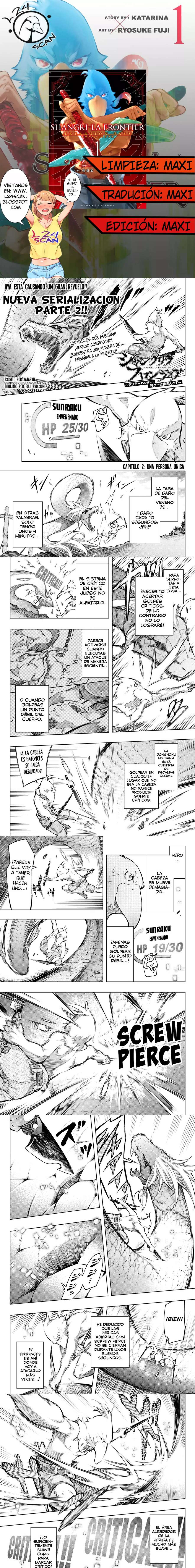 Read Shangri-La Frontier_ Crappy Game Hunter Challenges God-Tier Game (es) Manga Online