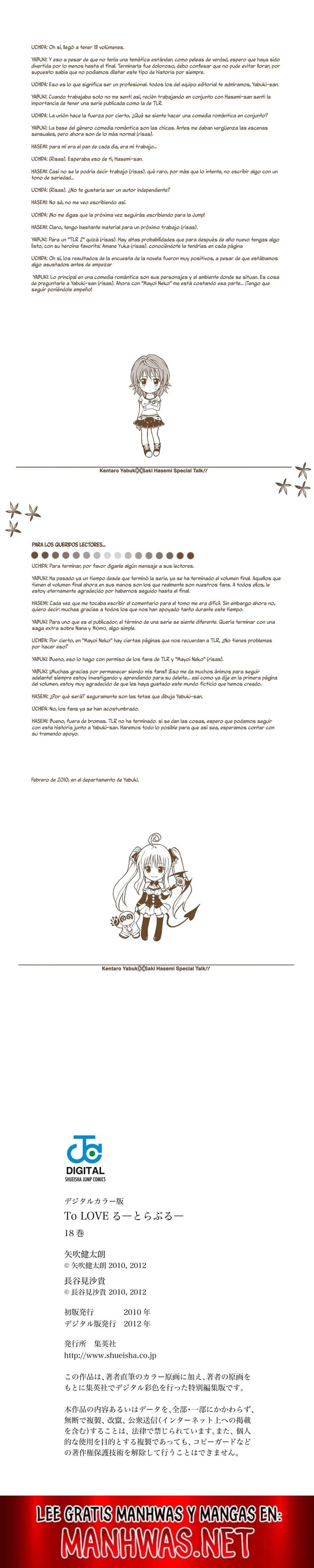 Read To LOVE-Ru Full Color (es) Manga Online