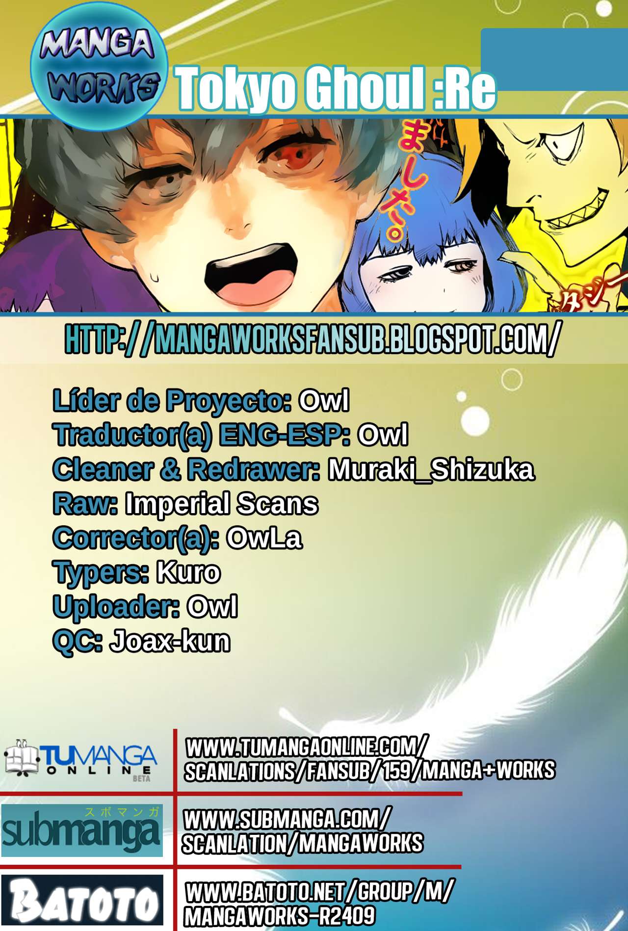 Read Tokyo Ghoul_re (es) Manga Online