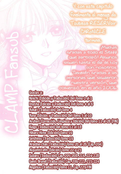 Read Tsubasa_ Reservoir Chronicle (es) Manga Online