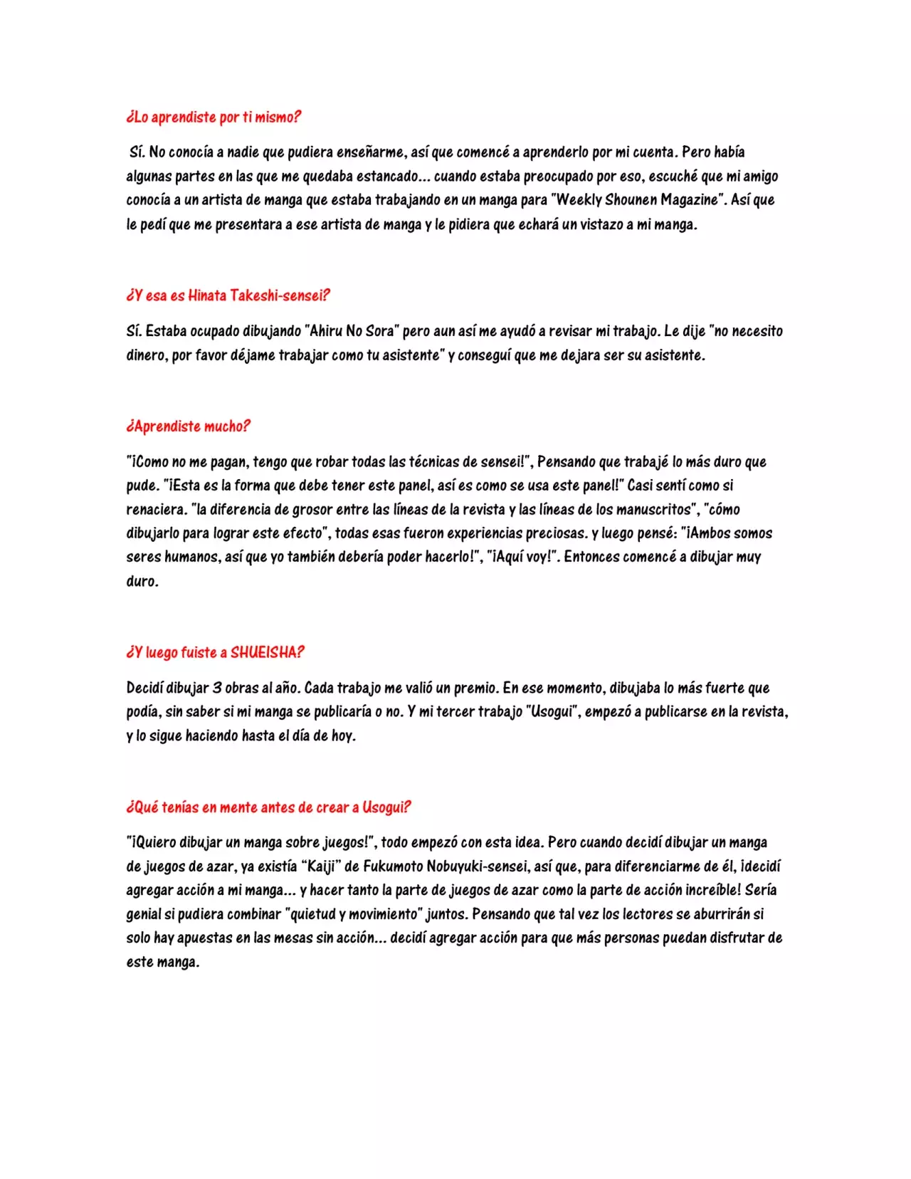 Read Usogui (es) Manga Online