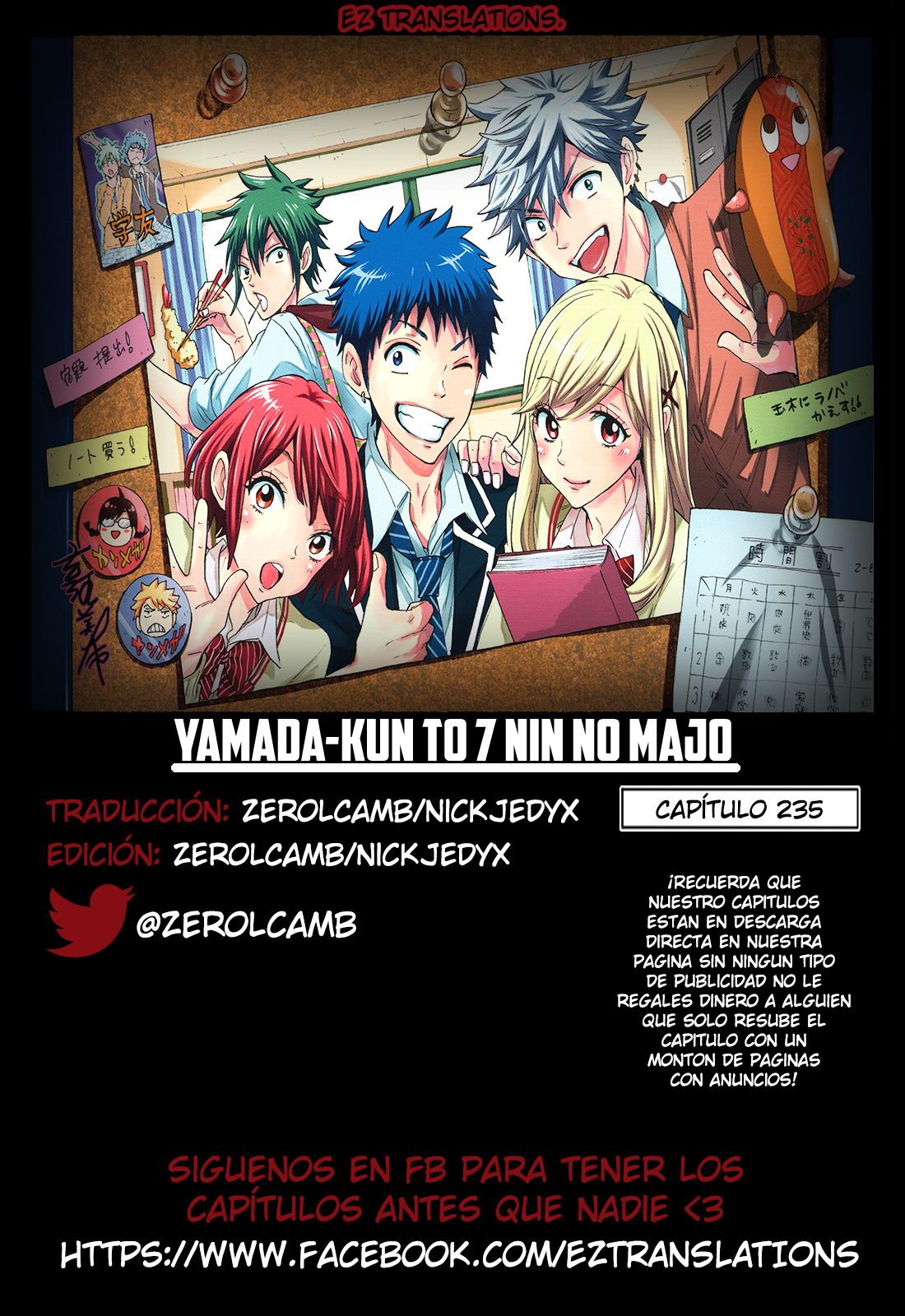 Read Yamada-kun y las 7 brujas (es) Manga Online