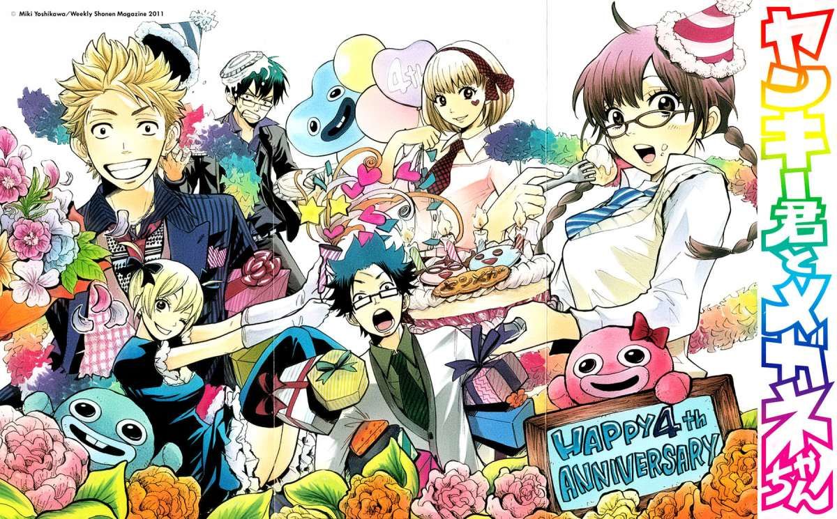 Read Yankee-kun to Megane-chan (es) Manga Online